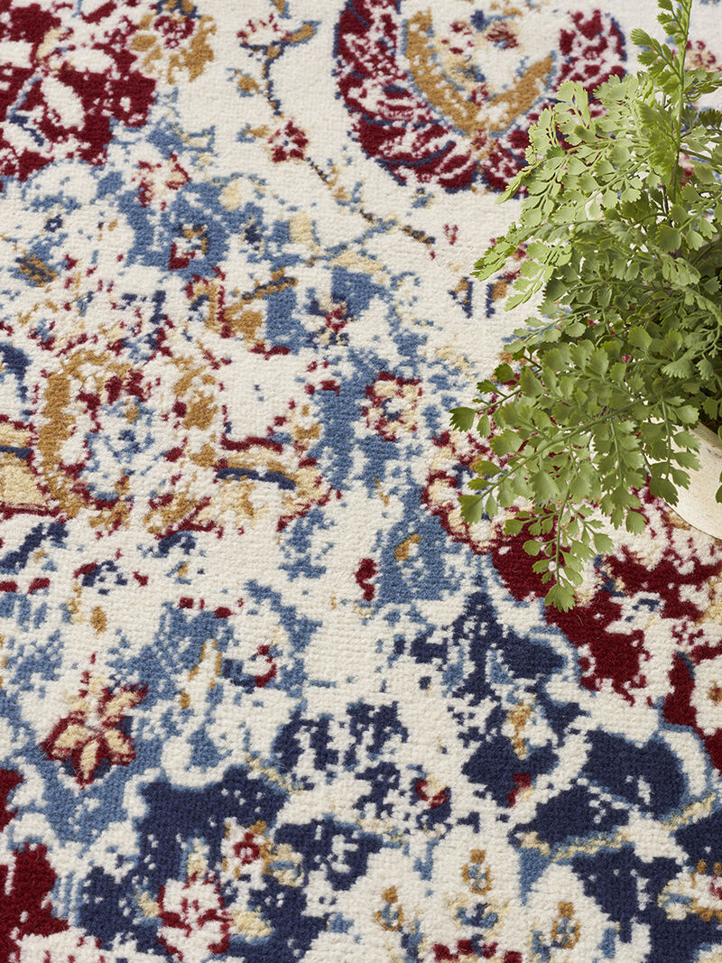 Grafix GRF31 Turquoise/Multicolor 5'3" x Round Rug