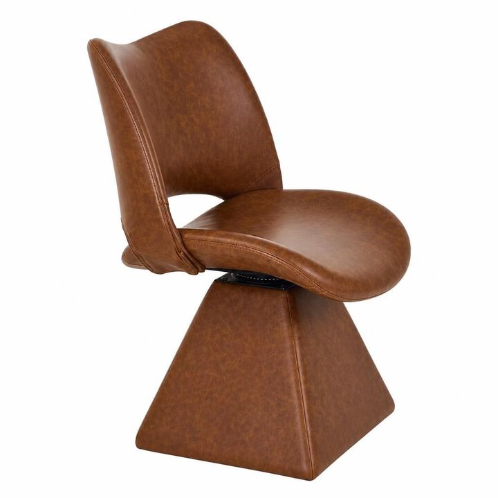 GOODSILO Swivel High-Back Upholstered Dining Chair with Sturdy Hardwood Frame, Comfortable Cushioned Seating for Multi-Use Spaces