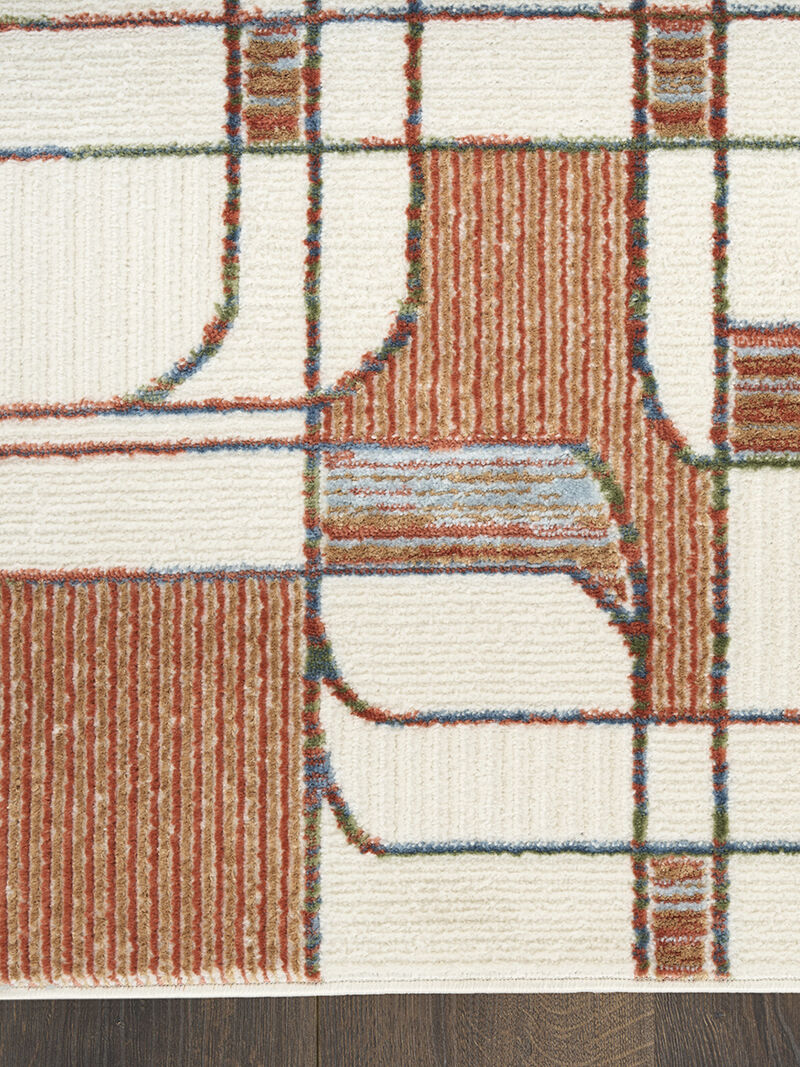 Nordic NRC17 Ivory/Rust 8' x 10' Rug