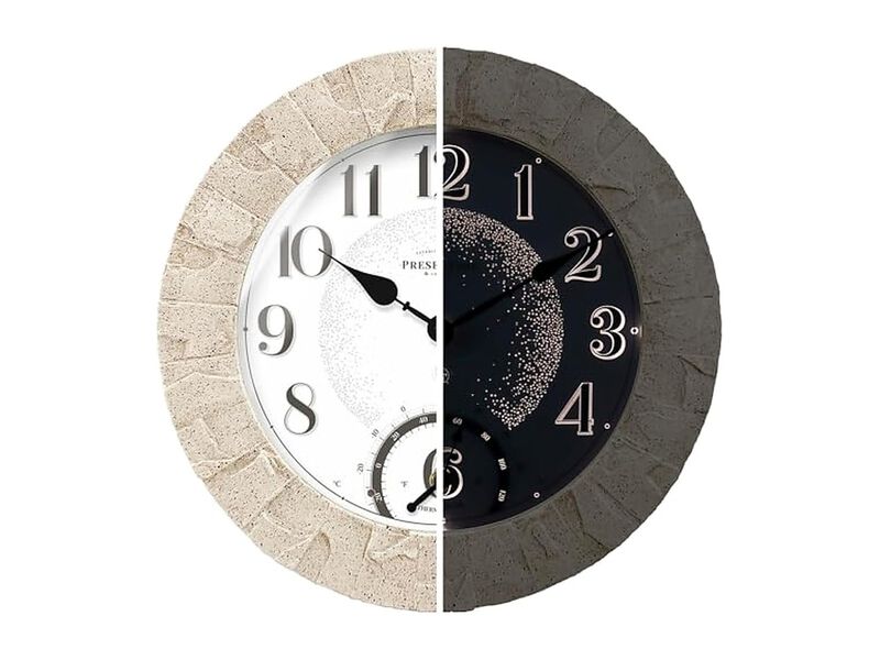 Illuminated Smart Sensor Night Light Wall Clock 14 Inch Outdoor Waterproof image number 0