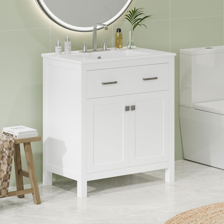 30inch Modern Bathroom Vanity Cabinet Combo