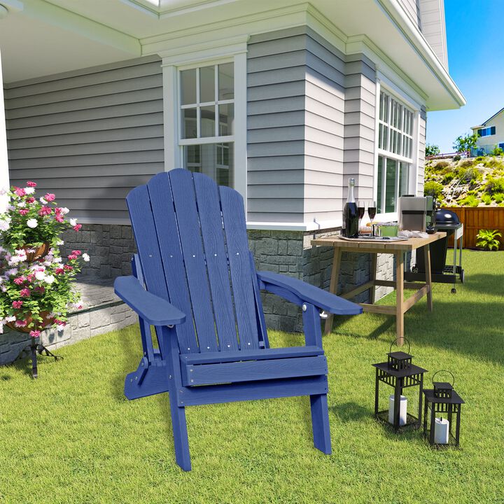 Hivvago Durable Adirondack Chair with Reclining Design
