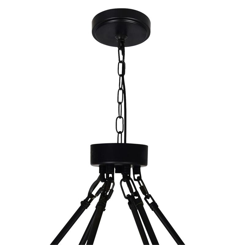 CWI Lighting Arya 45 Light Chandelier With Black Finish
