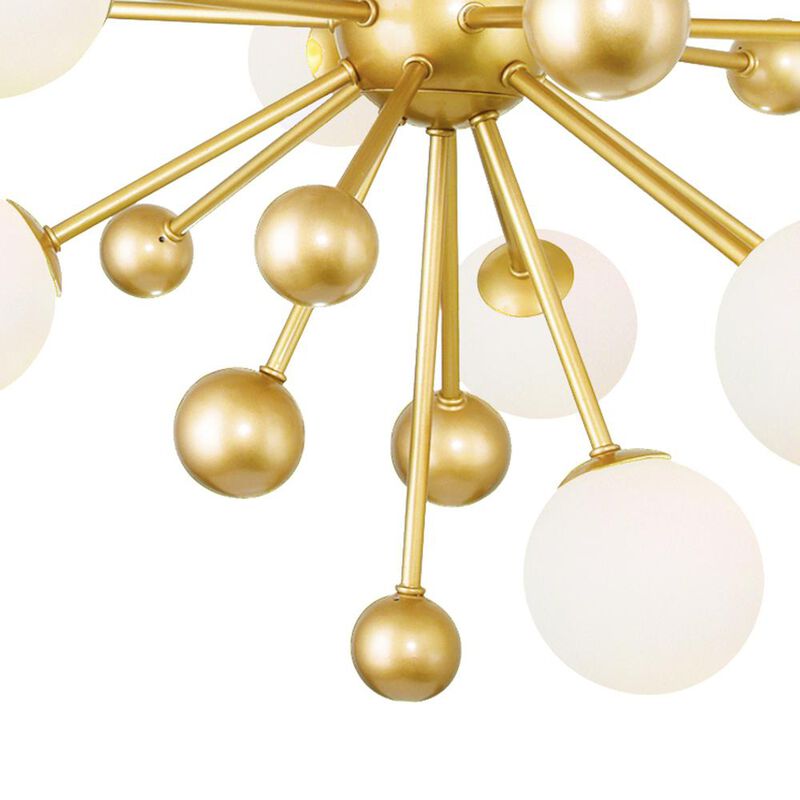 CWI Lighting Element 11 Light Chandelier With Sun Gold Finish