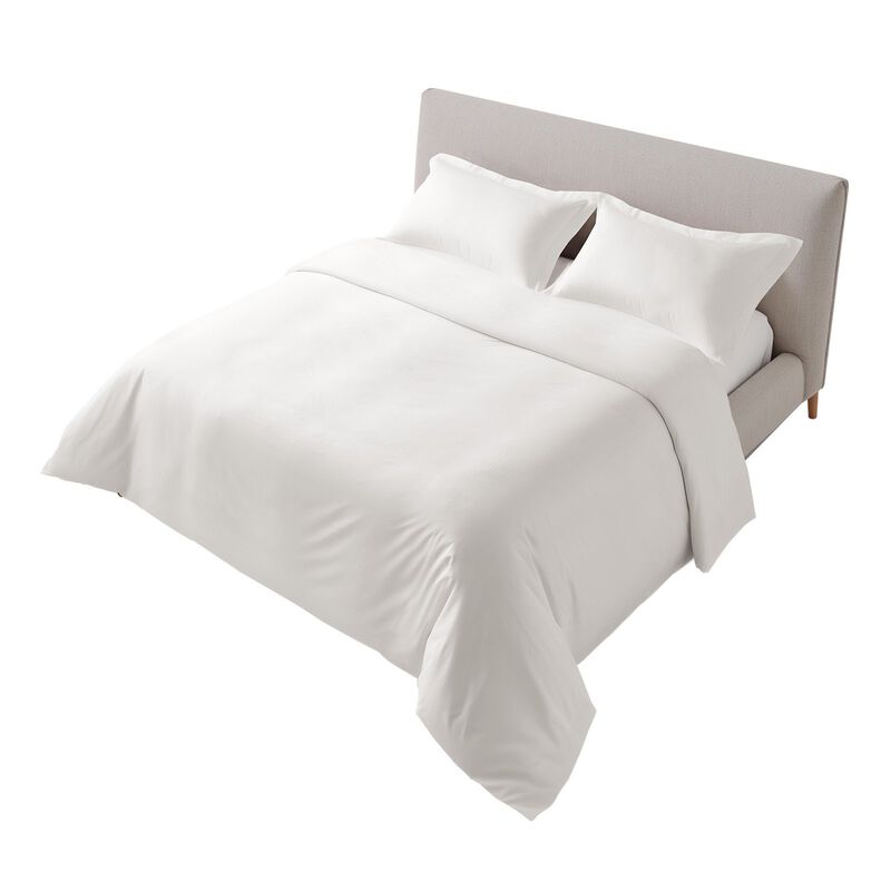 Cotton Duvet Cover Set 3 Pieces with 2 Pillow Shams, Soft Breathable Bedding Set, Zipper Closure image number 9