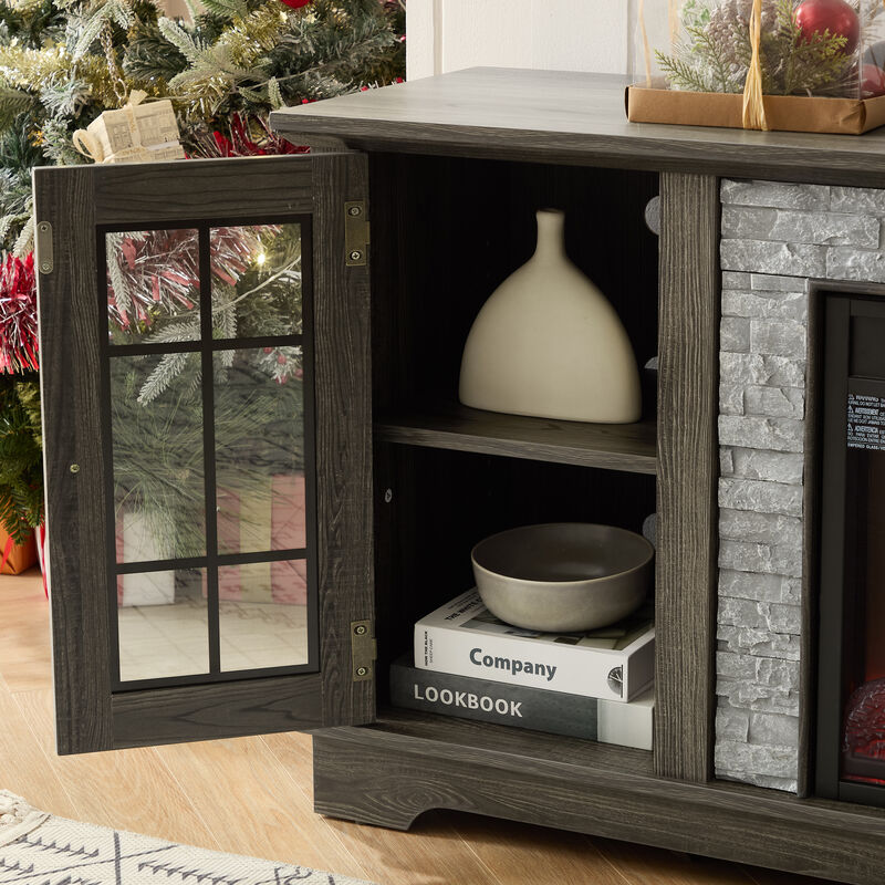 Slukun Electric Fireplace TV Stand image number 2