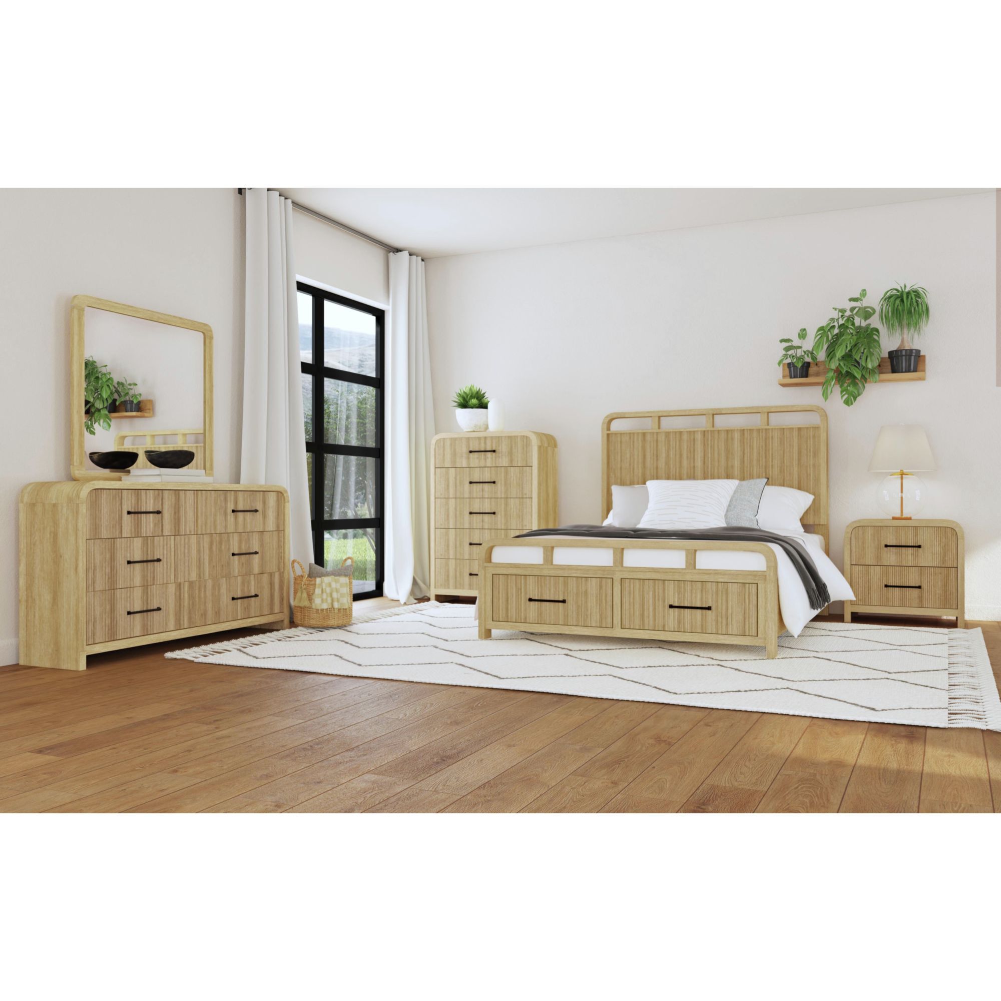 Ridgemont Sand Dresser & Mirror | Mathis Home