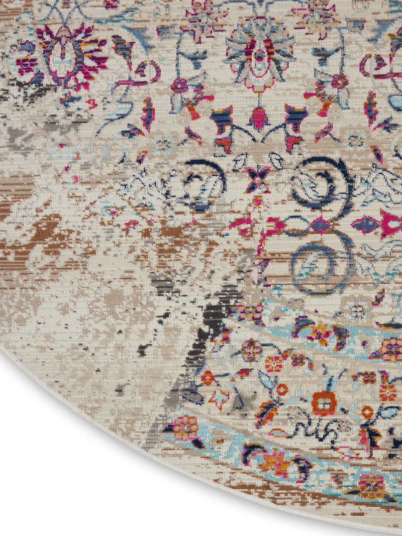 Vintage Kashan VKA02 Ivory 4'6" x 6'6" Rug