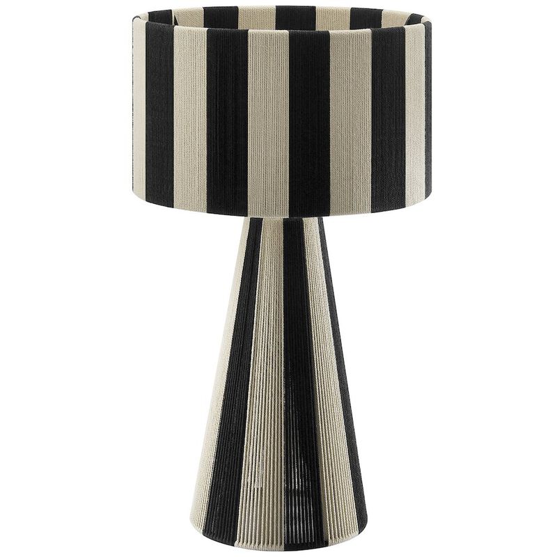 Renae Handwoven Cotton Thread Striped Table Lamp image number 0