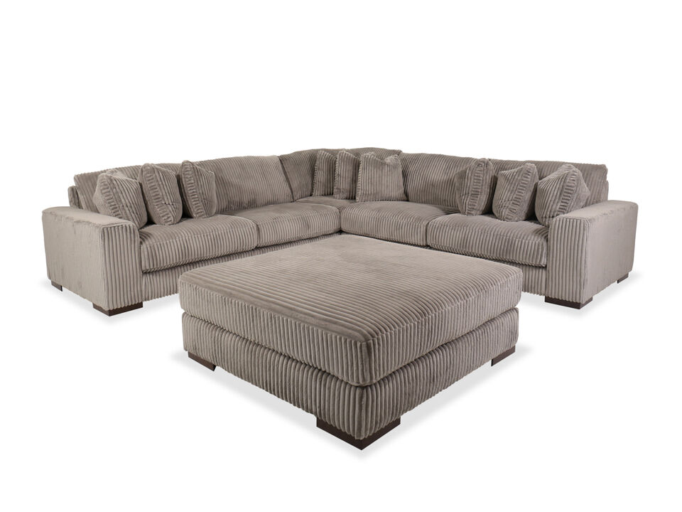 Lindyn Five-Piece Sectional and Ottoman Set