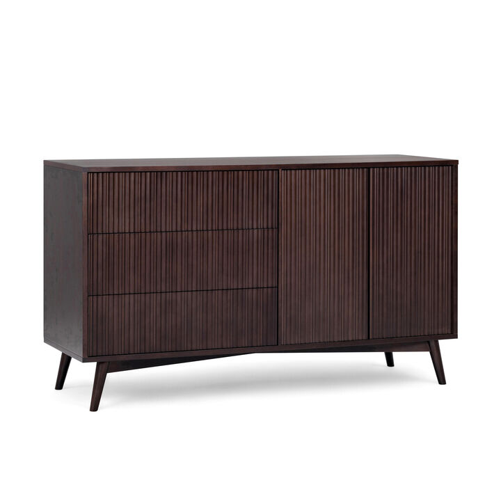 Tremolo Sideboard Cabinet with Fluted Fronts & Modern Design