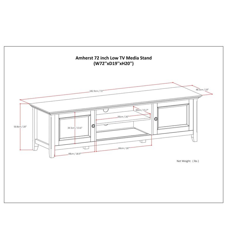 Cafump Low TV Stand image number 9