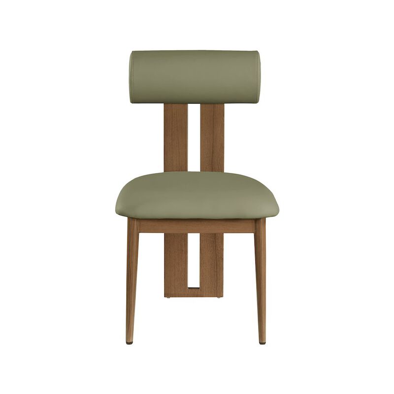 Meridian Furniture Dario Green Vegan Leather Dining Chair, Set of 2