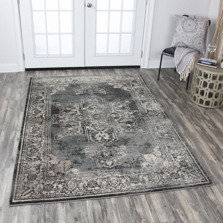 Power Loomed Cut Pile Polypropylene Rug, 3'3" x 5'3"