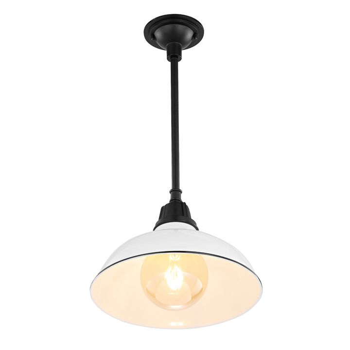 Jasper Farmhouse Industrial Indoor/Outdoor Iron LED Pendant