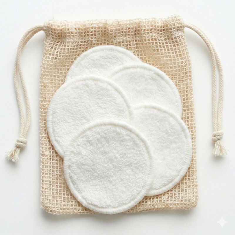5-Pack Reusable Facial Round Pads image number 0