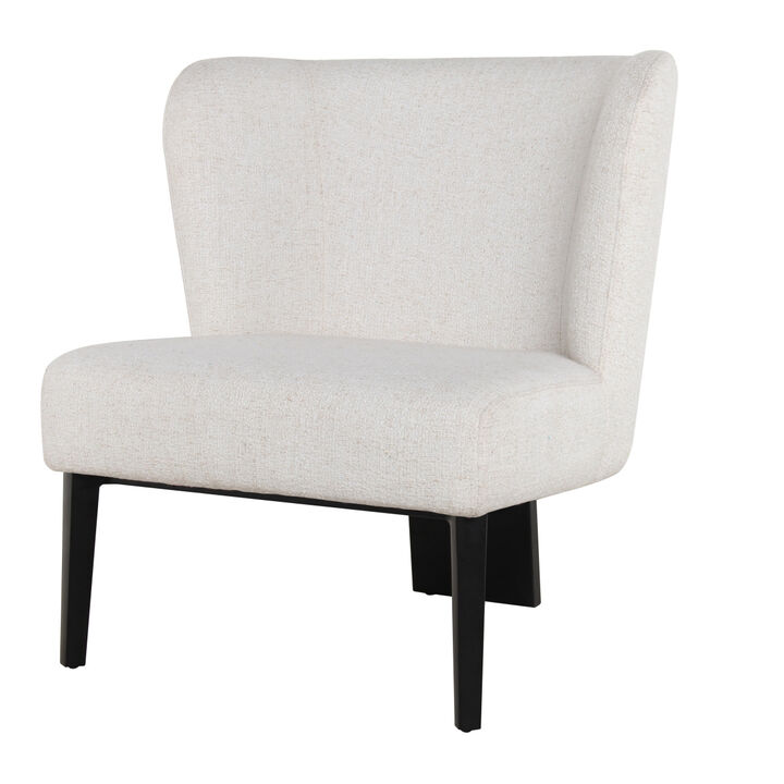 Divani Casa Ladean Modern White Accent Chair