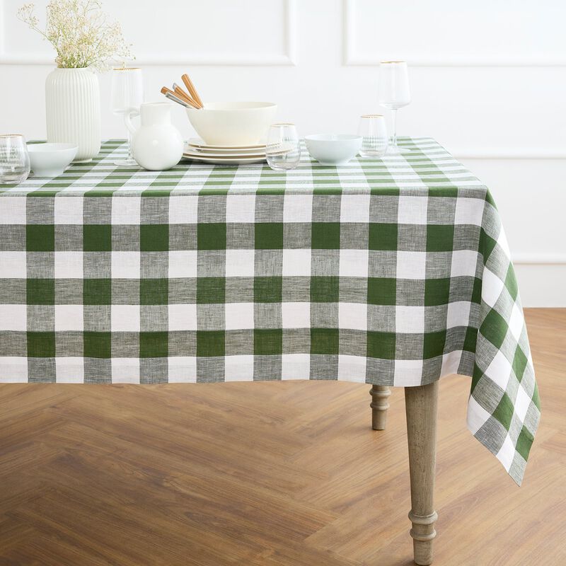 Linen Tablecloth - Buffalo Check image number 3