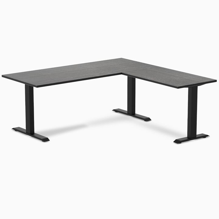 Desky Zero Bamboo L-Shape Office Desk