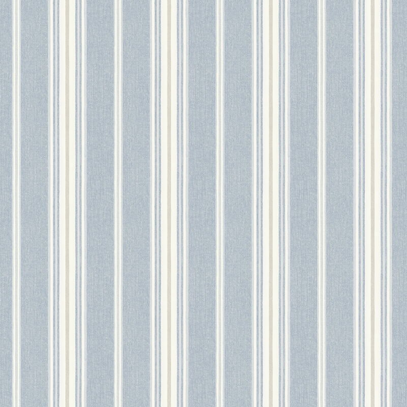 Cooper Denim Stripe Wallpaper image number 0