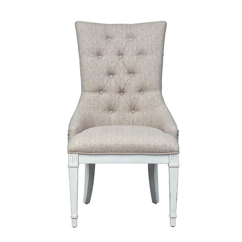 Liberty Furniture Abbey Park Hostess Chair-Set of 2 in Antique White image number 2
