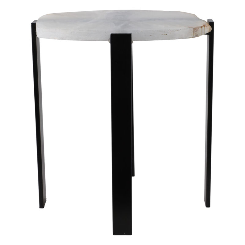 Raw Edge Agate Accent Table image number 3