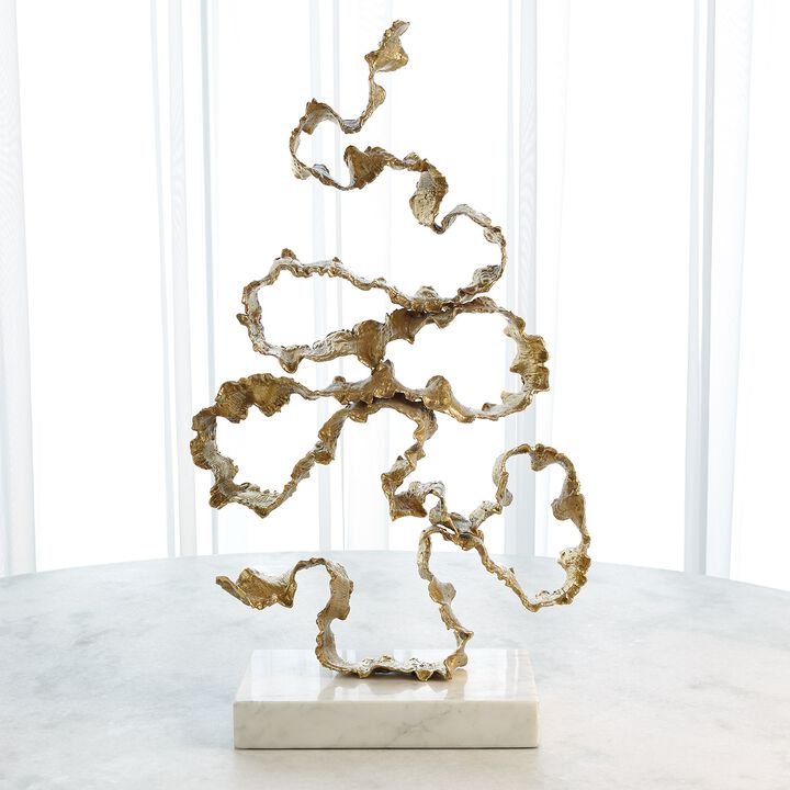 Squiggles Sculpture- Brass