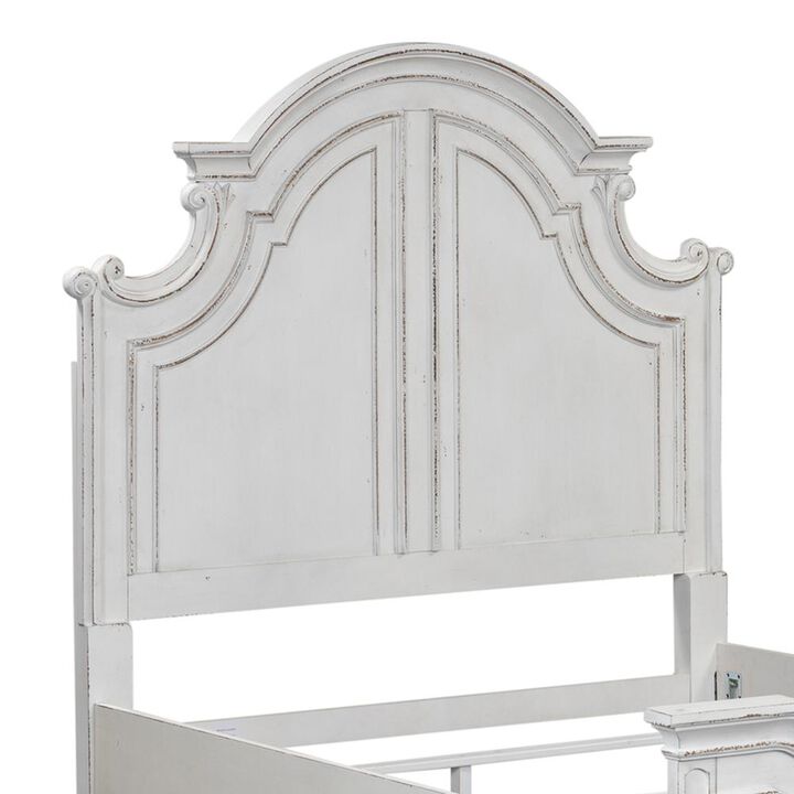 Liberty Furniture Magnolia Manor King Panel Headboard in Weathered Bisque