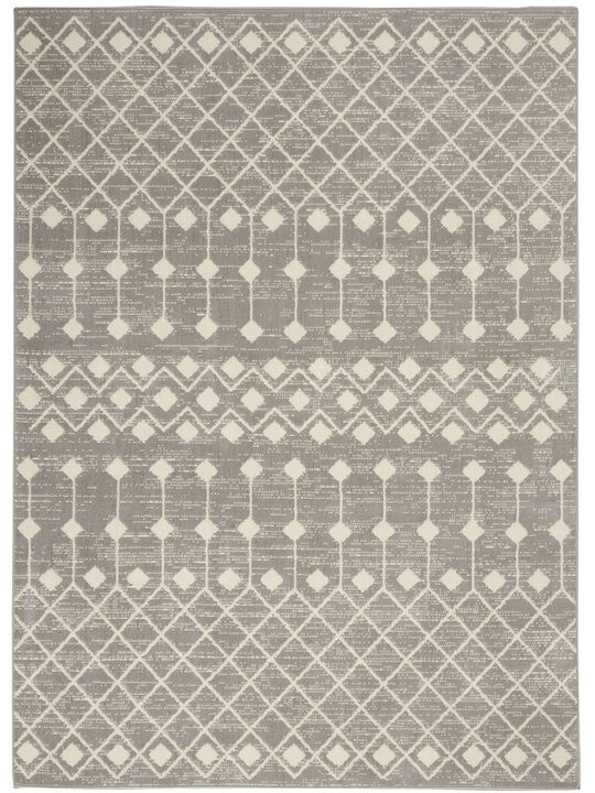 Grafix GRF37 Gray 3'9" x 5'9" Rug