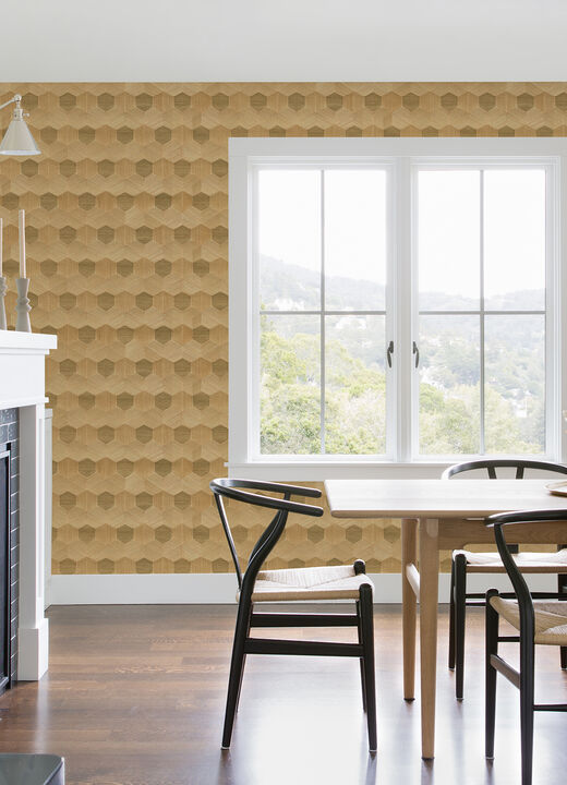 Linzhi Copper Sisal Grasscloth Wallpaper