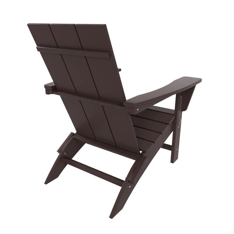 WestinTrends Modern Folding Adirondack Chair (Set of 2)