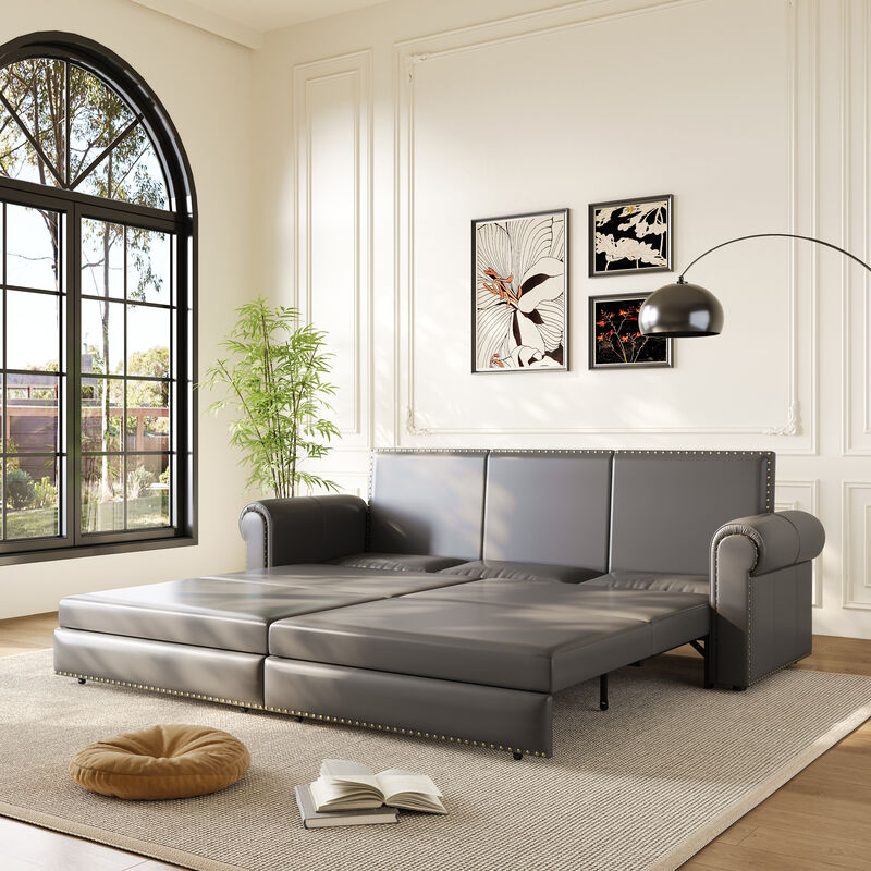 Merax Convertible King-Size Sleeper Sofa Bed