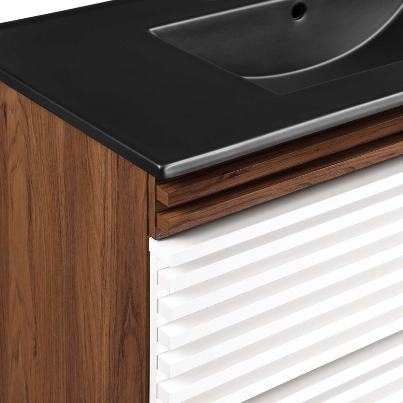 Render 36" Wall-Mount Bathroom Vanity image number 6