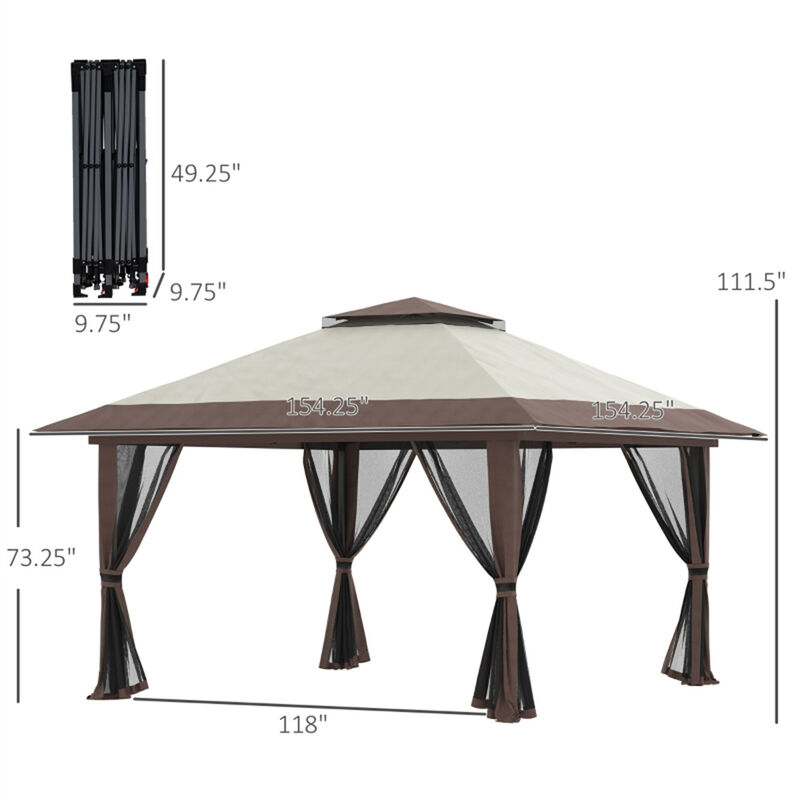 Outdoor Slant Leg Canopy with Carry Bag for Beach and Garden Use image number 2