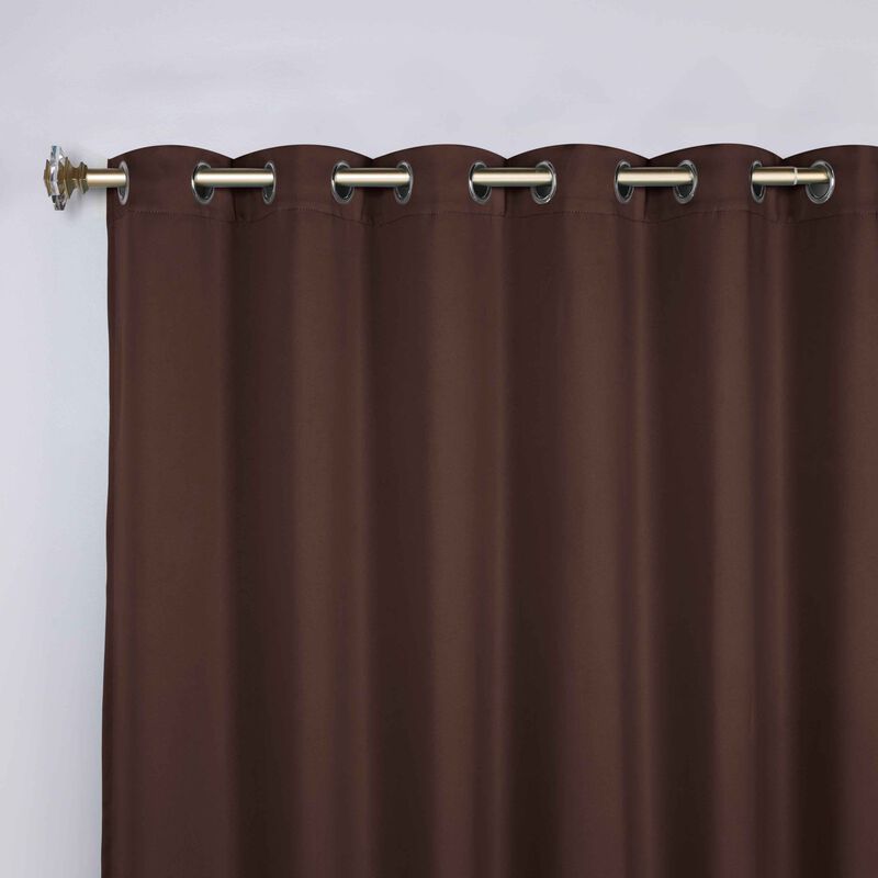 Modern Solid Blackout Curtain Panels Set of 2 Room Darkening Drapes image number 4
