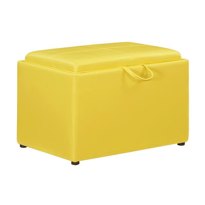 Convience Concept, Inc. Accent Storage Ottoman with Reversible Tray