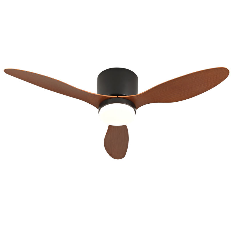 ELEMENT ACE 42 Inch Low Profile Flush Mount Ceiling Fan with Light & Remote Control, Reversible Quiet DC Motor, 6 Speed Settings, Ideal for Indoor & Outdoor Low Ceiling Spaces image number 7