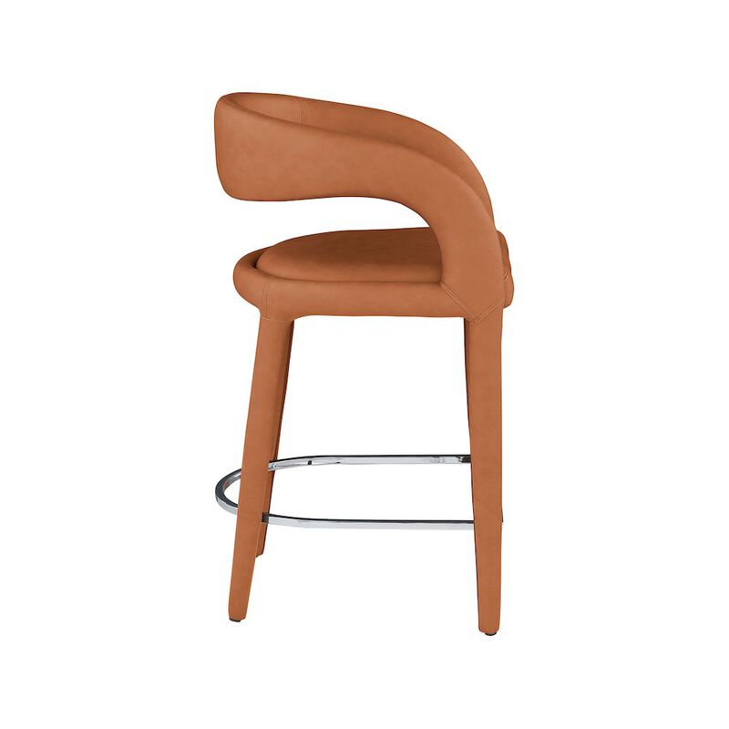 Meridian Furniture Sylvester Vegan Leather Stool