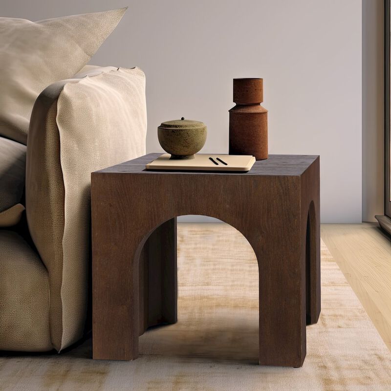 Meridian Furniture Arch Brown End Table