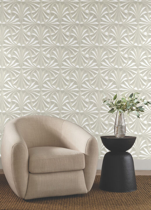 Sculpted Ivory Fans Wallpaper