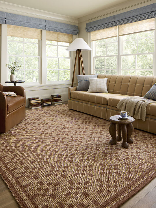 Judy JUD-07 Natural / Spice 7''9" x 9''9" Rug by Chris Loves Julia
