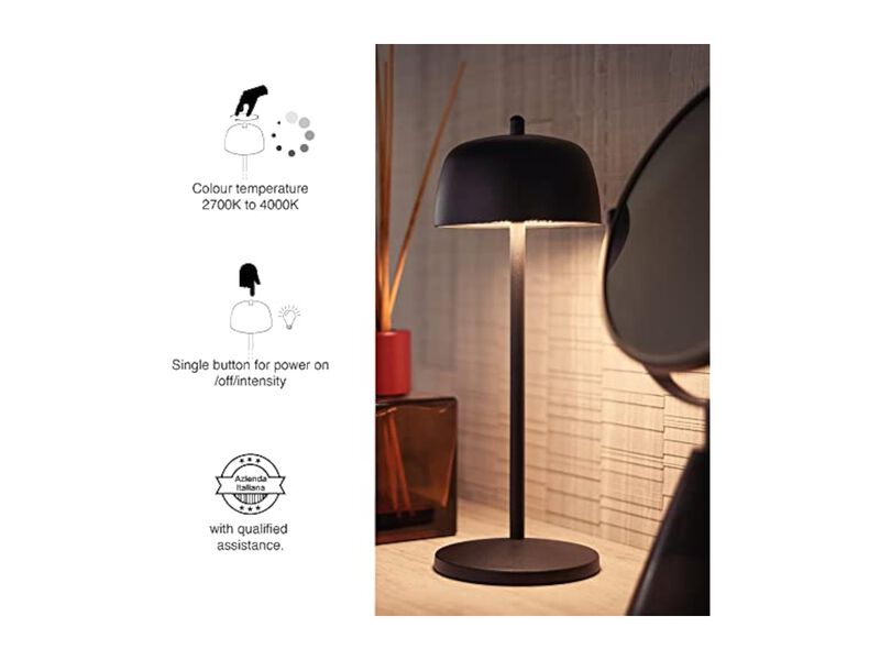 Dimmable LED Wireless Table Lamp For Outdoor Gold image number 3