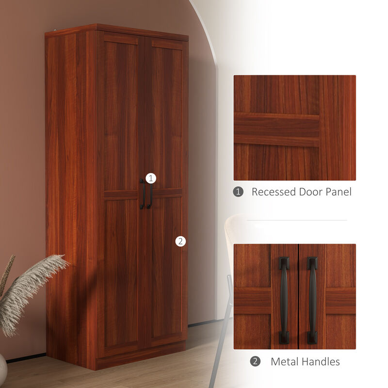 Hivvago Pantry Cabinet with 5-Tier and Adjustable Shelving image number 6