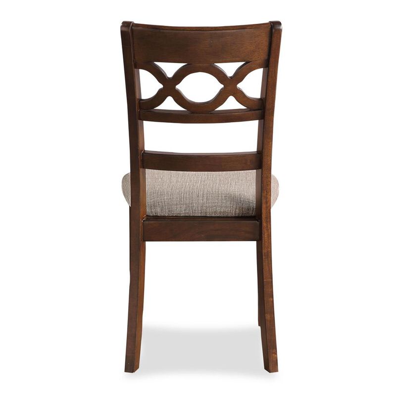 New Classic Furniture Cori 5-Piece Wood Round Dining Table Set with 4 Chairs in Cherry