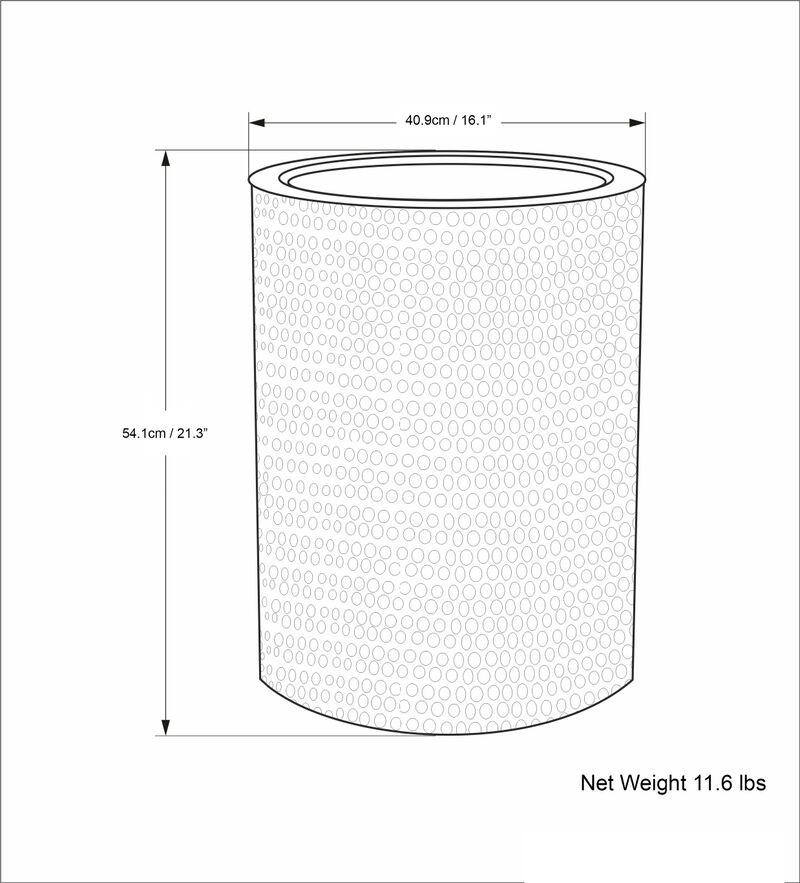 Corbin 16 inch Wide Industrial Metal Side Table in Hammered Antique Copper Iron, Assembled image number 5