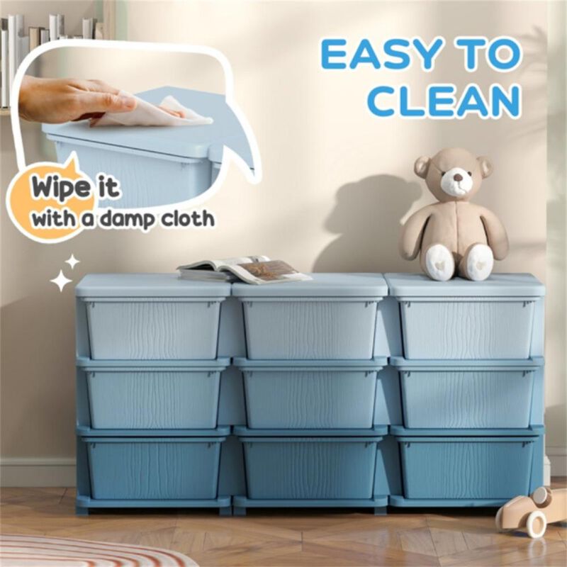 Clothes & Toy Cubby Storage Versatile Organizer for Kids&rsquo; Room & Closet