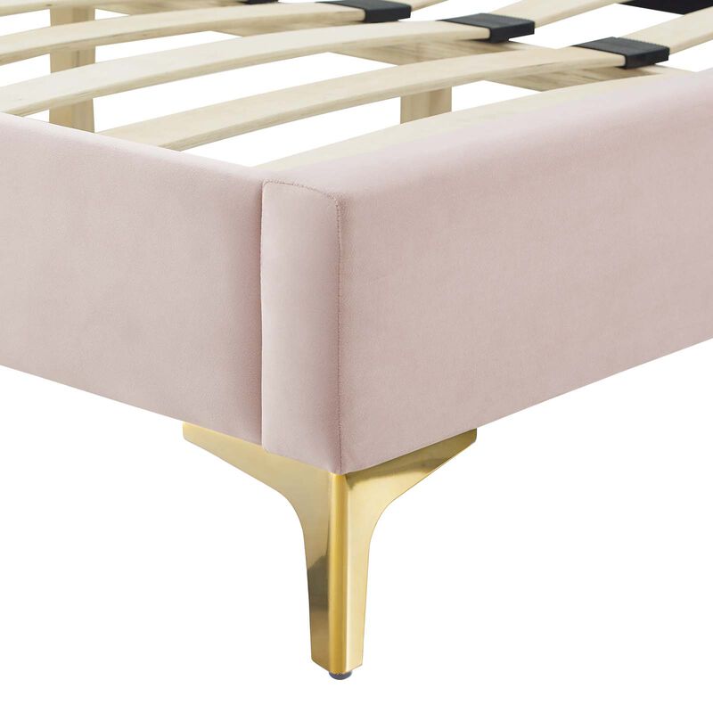 Modway - Current Performance Velvet Full Platform Bed image number 5