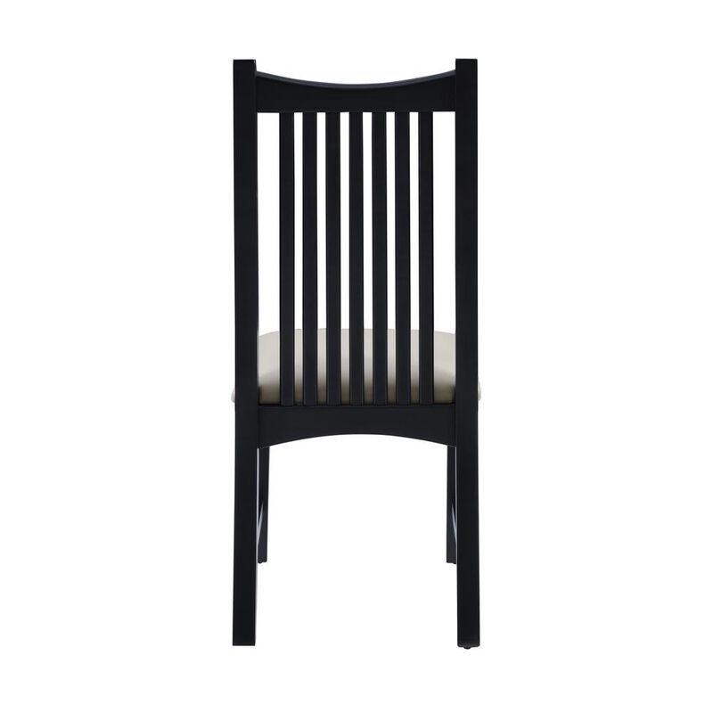 Linon Bonnie Black Chair Uph Seat
