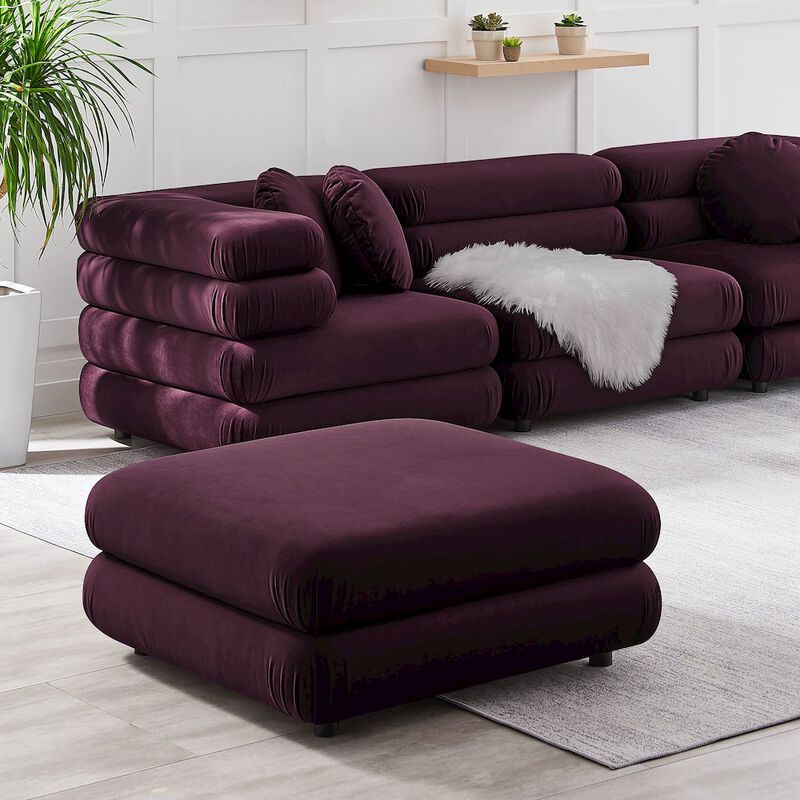 Jubilee Modular Performance Velvet Ottoman image number 7