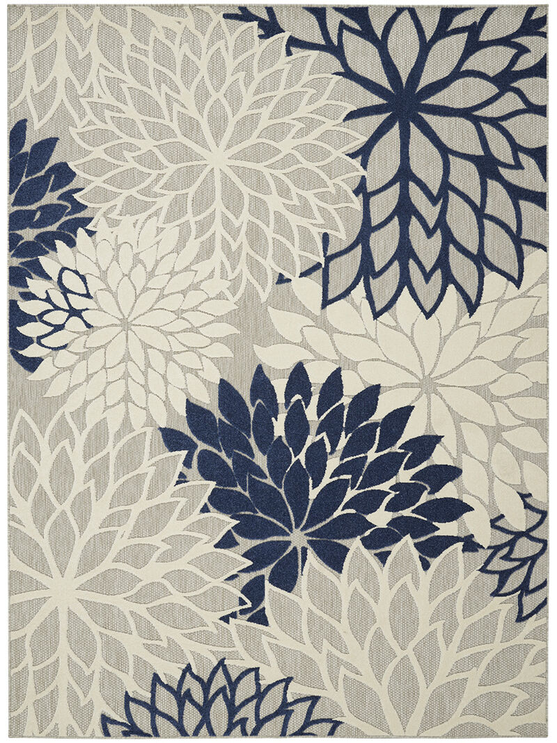 Aloha ALH05 Ivory/Navy 6' x 9' Rug